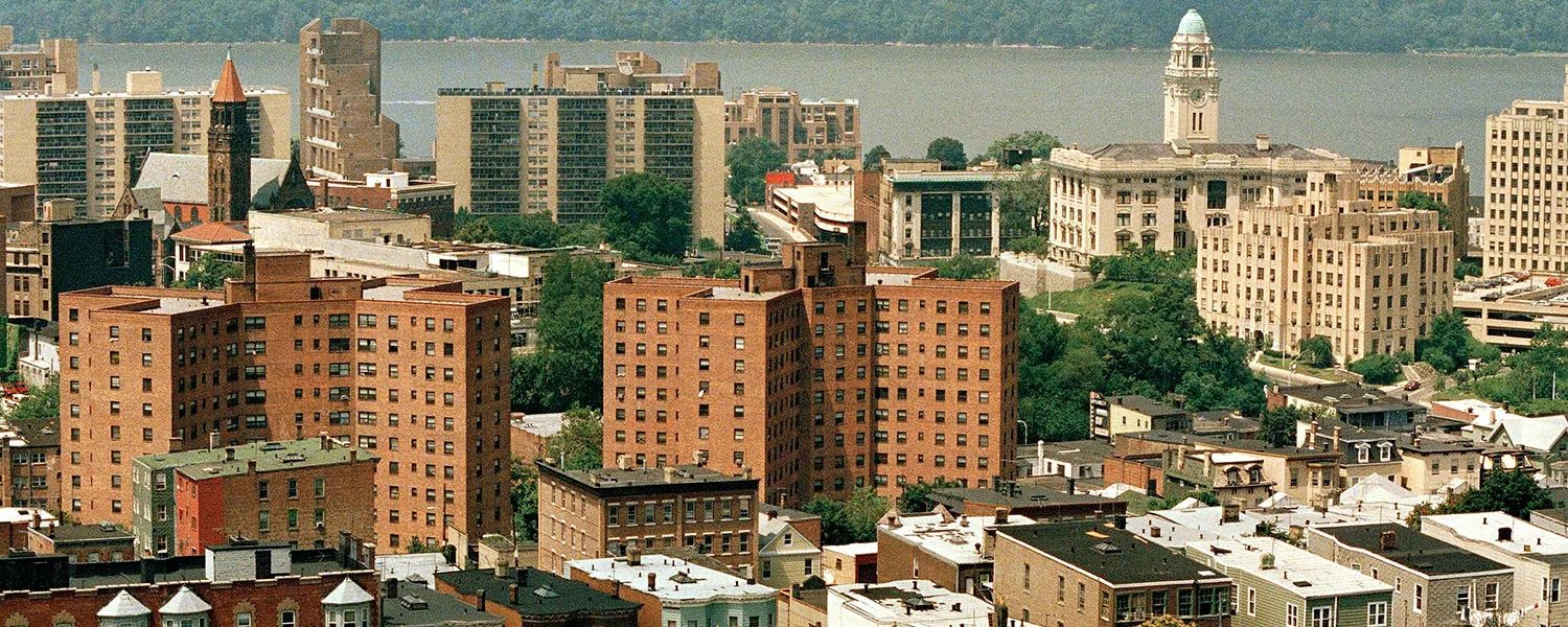 Getty Square and downtown Yonkers