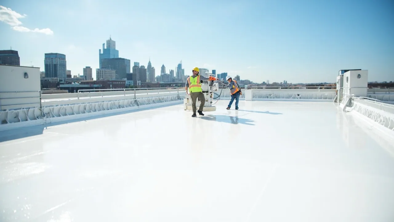 Commercial Roof Coating Restoration in Yonkers, NY